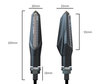 Sæt af Mål til Sekventielle LED-blinklys til Harley-Davidson Custom 1200 (2011 - 2020)