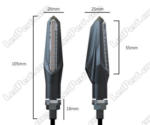 Sæt af Mål til Sekventielle LED-blinklys til Harley-Davidson Custom 1200 (2011 - 2020)