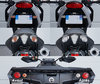 bageste blinklys Harley-Davidson Street Glide 1690 (2011 - 2013)-LED før og efter