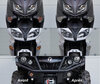 forreste blinklys Indian Motorcycle Chief blackhawk / dark horse / bomber 1720 (2010 - 2013)-LED før og efter