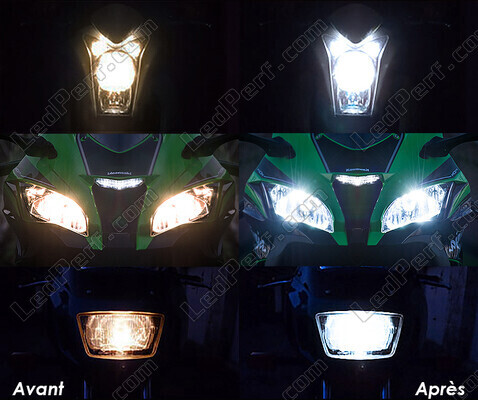 LED LED nærlys og fjernlys Indian Motorcycle Chief blackhawk / dark horse / bomber 1720 (2010 - 2013)