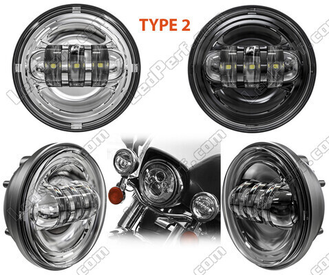 LED optikker til ekstra forlygter til Indian Motorcycle Chief classic / standard 1720 (2009 - 2013)
