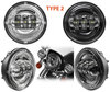 LED optikker til ekstra forlygter til Indian Motorcycle Chief roadmaster / deluxe / vintage 1442 (1999 - 2003)