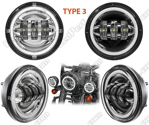 LED optikker til ekstra forlygter til Indian Motorcycle Chieftain classic / springfield / deluxe / elite / limited  1811 (2014 - 2019)