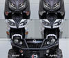 forreste blinklys Kawasaki D-Tracker 150-LED før og efter