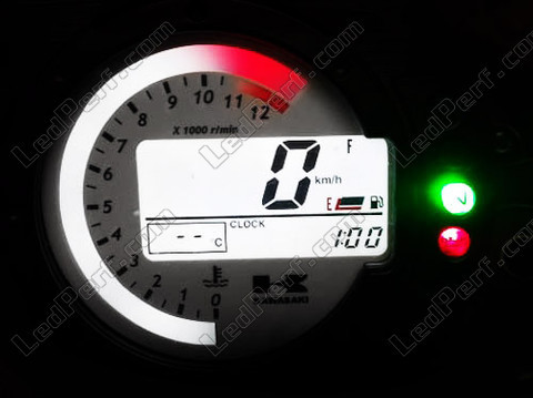 LED speedometer hvid kawasaki -