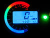 LED speedometer blå kawasaki -