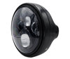 Eksempel på sort LED-forlygte og optik til Moto-Guzzi Audace 1400