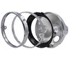 Forkromet rund-forlygte til Full LED-optik af Moto-Guzzi Breva 1100 / 1200, samling af dele
