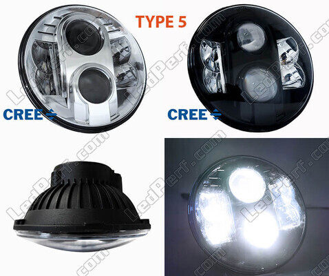 LED-forlygte motorcykel type 5 Royal Enfield Continental GT 535 (2013 - 2017)