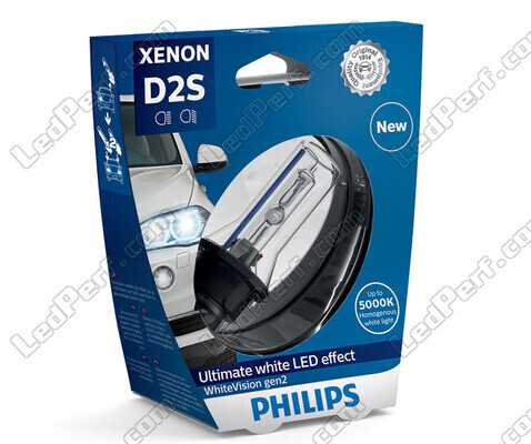 D2S Xenon-pære Philips WhiteVision Gen2 +120 % 5000K - 85415WHV2S1