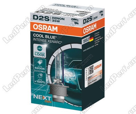 Pære Xenon D2S Osram Xenarc Cool Blue Intense NEXT GEN 6200K i sin Emballage - 66240CBN