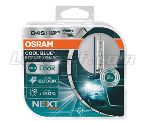 Par af pærer Xenon D4S Osram Xenarc Cool Blue Intense NEXT GEN 6200K i sin Emballage - 66440CBN-HCB