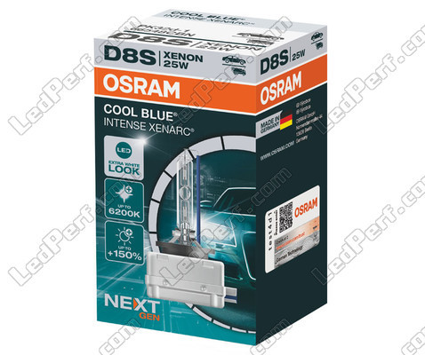Pære Xenon D8S Osram Xenarc Cool Blue Intense NEXT GEN 6200K i sin Emballage - 66548CBN
