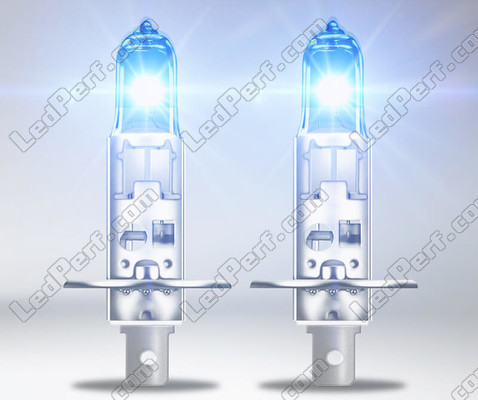 hvid Lys fra pærer med Xenon effect H1 Osram Cool Blue Boost 5000K - 62150CBB-HCB