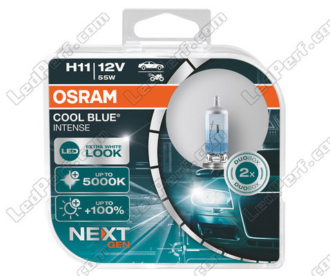Par med Osram H11 pærer Cool blue Intense Next Gen LED Effect 5000K