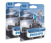 Pakke med 2 H3 Philips WhiteVision ULTRA-pærer + parkeringslys 12336WVUB1