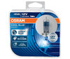 H4 Osram Cool Blue Boost-pærer 5000K xenon effect ref: 62193CBB-HCB i pakning med 2 pærer