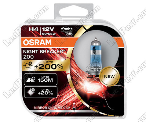 H4 pærer OSRAM Night Breaker® 200 - 64193NB200-HCB -Duo Box