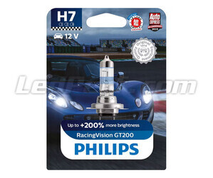 1x H7-pære Philips RacingVision GT200 55W +200% - 12972RGTB1