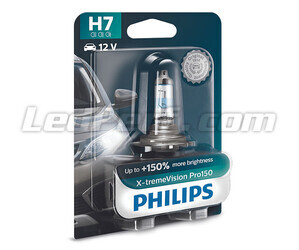 1x H7-pære Philips X-tremeVision PRO150 55W 12V - 12972XVPB1