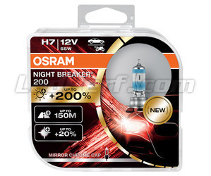 H7 pærer OSRAM Night Breaker® 200 - 64210NB200-HCB -Duo Box