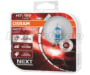 Pakke med 2 H7-pærer Osram Night Breaker Laser +150% - 64210NL-HCB