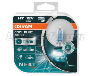 Par med Osram H7 pærer Cool blue Intense Next Gen LED Effect 5000K