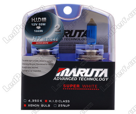 Pakke med 2 H7 MTEC Maruta Super white-pærer - Ren Hvid
