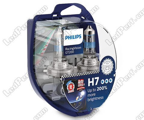 Pakke med 2 stk. H7 Philips RacingVision GT200 55W +200% - 12972RGTS2