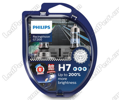 Pakke med 2 stk. H7 Philips RacingVision GT200 55W +200% - 12972RGTS2