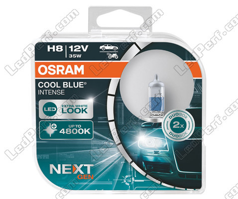 Par med Osram H8 pærer Cool blue Intense Next Gen LED Effect 4800K