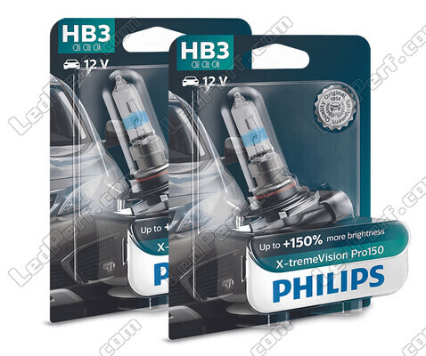 Pakke med 2 HB3-pærer Philips X-tremeVision PRO150 60W - 9005XVPB1