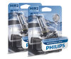 Pakke med 2 HIR2-pærer Philips WhiteVision ULTRA + parkeringslys 9012WVUB1