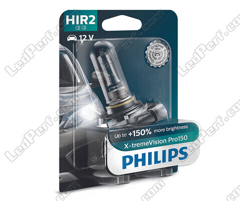 1x HIR2-pære Philips X-tremeVision PRO150 55W 12V - 9012XVPB1
