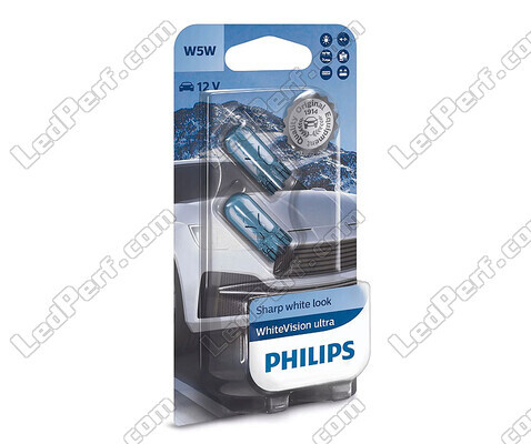 Pakke med 2 W5W-pærer Philips WhiteVision ULTRA - 12961WVUB2