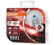 Pakke med 2 H1-pærer Osram Night Breaker Laser +150% - 64150NL-HCB