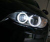 Pakke angel eyes H8 med LED (6000K ren hvid) til BMW 3-Serie (E92 - E93) - Standard