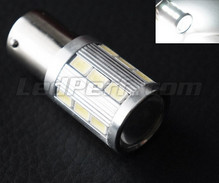 P21/5W Magnifier pære med 21 LEDs SG Høj Effekt + forstørrelsesglas hvide BAY15D Sokkel