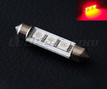 LED pinolpære 42mm - Rød - Uden-fejl på instrumentbrættet - C10W