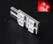 LED T10 Rotation med 4 LEDs HP - Sidebelysning - Rød W5W