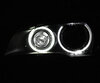 Pakke angel eyes H8 med LED (6000K ren hvid) til BMW X5 (E70) - Standard
