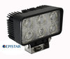 Rektangulær Ekstra 6 LED-forlygter 18W til 4X4 - ATV - SSV