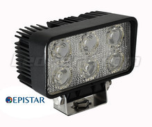 Rektangulær Ekstra 6 LED-forlygter 18W til 4X4 - ATV - SSV