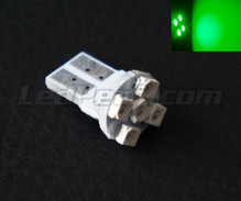 T10 Efficacity pære med 5 LEDs TL Grønne (w5w)