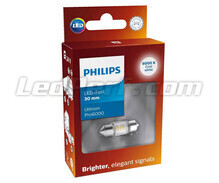 LED-pinolpære C3W 30mm Philips Ultinon Pro6000 Kold Hvid 6000K - 24844CU60X1 - 24V
