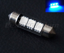 Blå LED-pinolpære 39mm - C7W