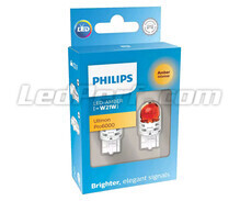 2x LED-pærer Philips WY21W Ultinon PRO6000 - Orange - T20 - 11065AU60X2