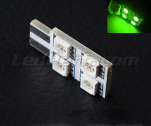 LED T10 Rotation med 4 LEDs HP - Sidebelysning - Grøn W5W