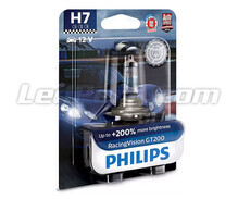 1x H7-pære Philips RacingVision GT200 55W +200% - 12972RGTB1